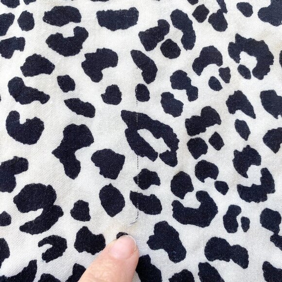 Hobbs London 6 US Lille Animal Print Sleeveless Blouse Black White Leopard Print - Picture 12 of 12